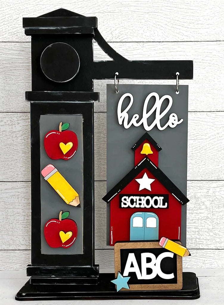 Hello School Time DIY Wood Insert Kit for the Arm Stand: Insert Only