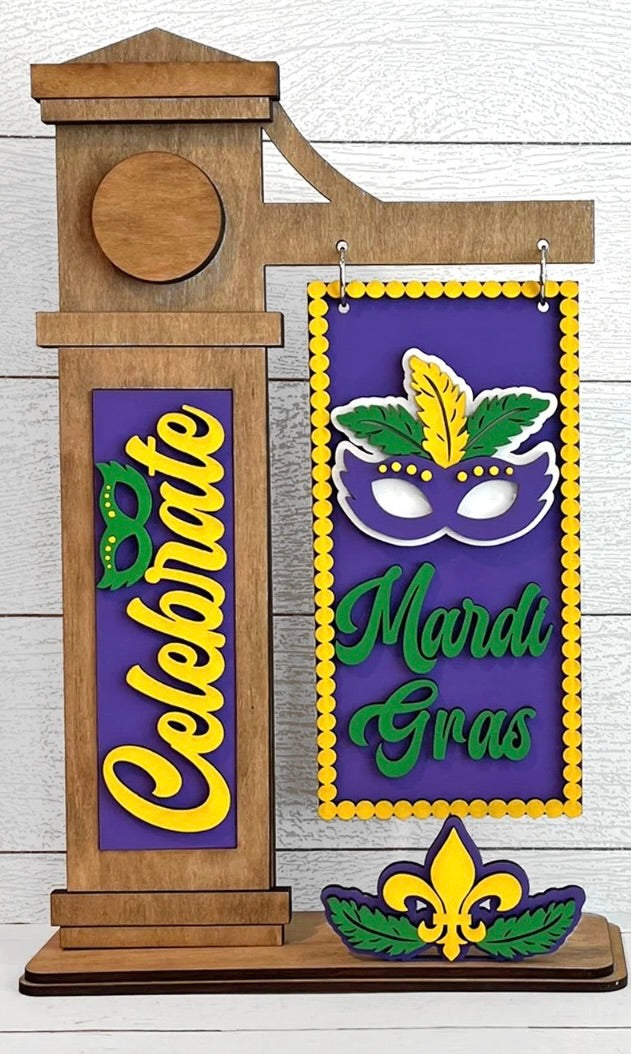 mardi gras mat insert