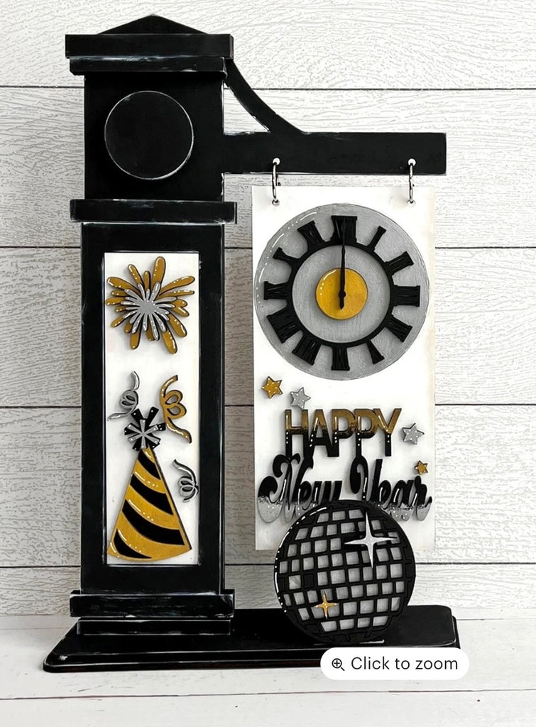 New Years Eve 3D KIY Wood Insert Kit for the Arm Stand: Insert Only