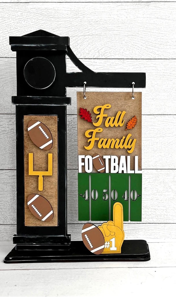 Fall-Family-Football Wood Insert Kit for the Arm Stand