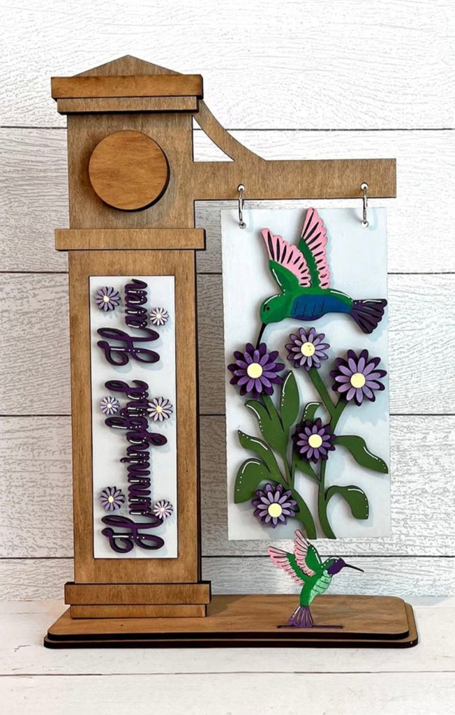 3D Hummingbird DIY Wood Insert Kit for the Arm Stand: Insert Only