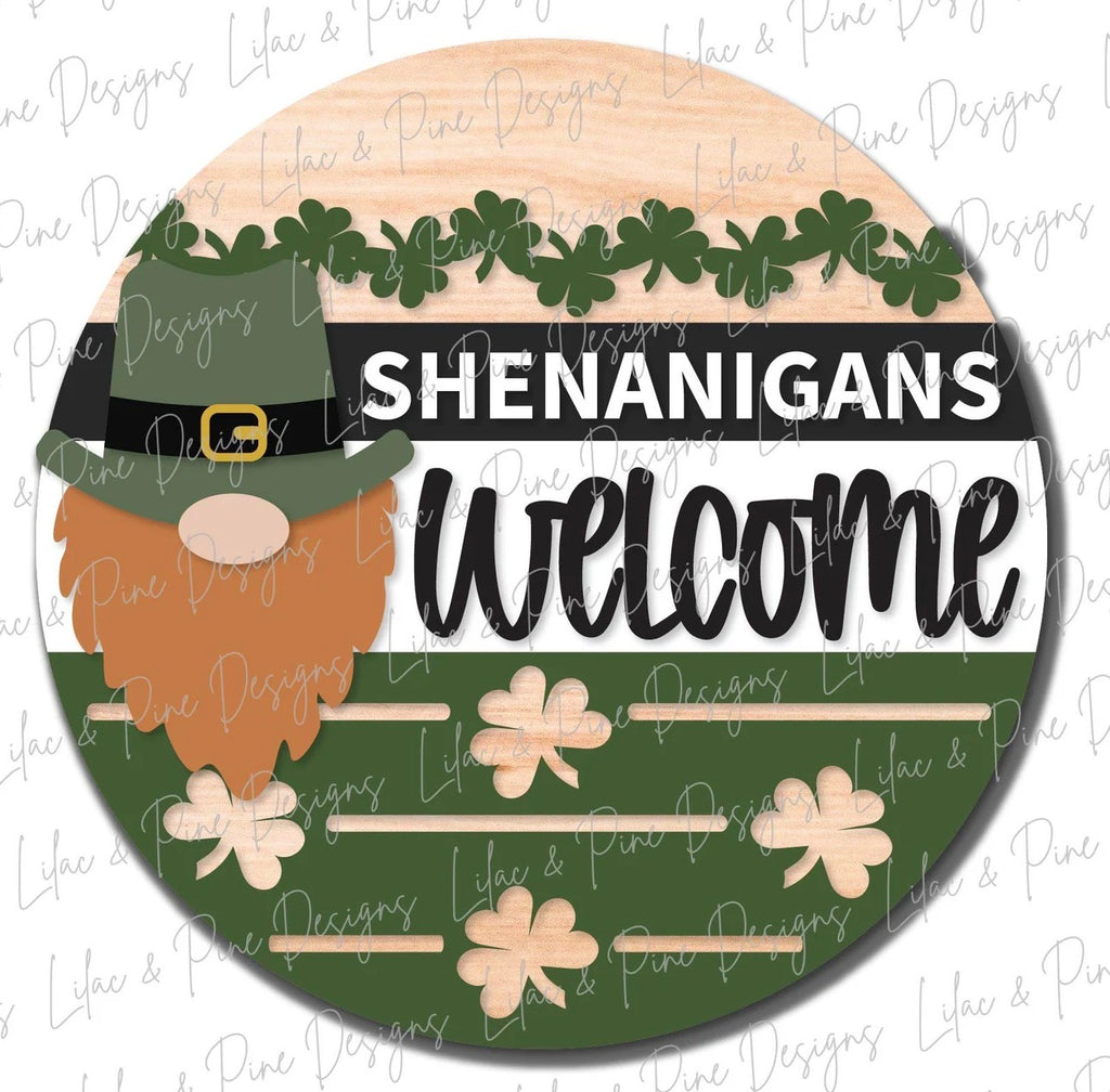 12 or 18" Wood Shenanigan's Welcome Hanger Blank