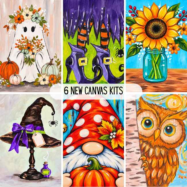 Cozy Craft Nights Are Back: New Fall Canvas Kits to Paint at Home