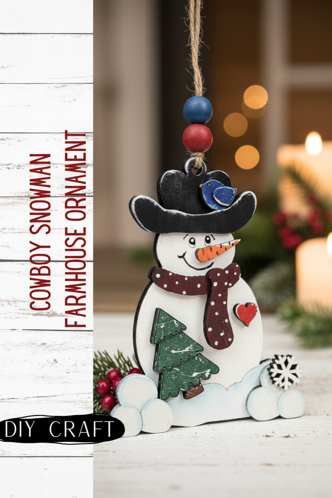 Ornaments Are Not Just for Christmas Anymore — Meet the Cowboy Snowman