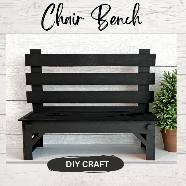 Chair Bench  DIY Wood Shelf for Tiered Trays