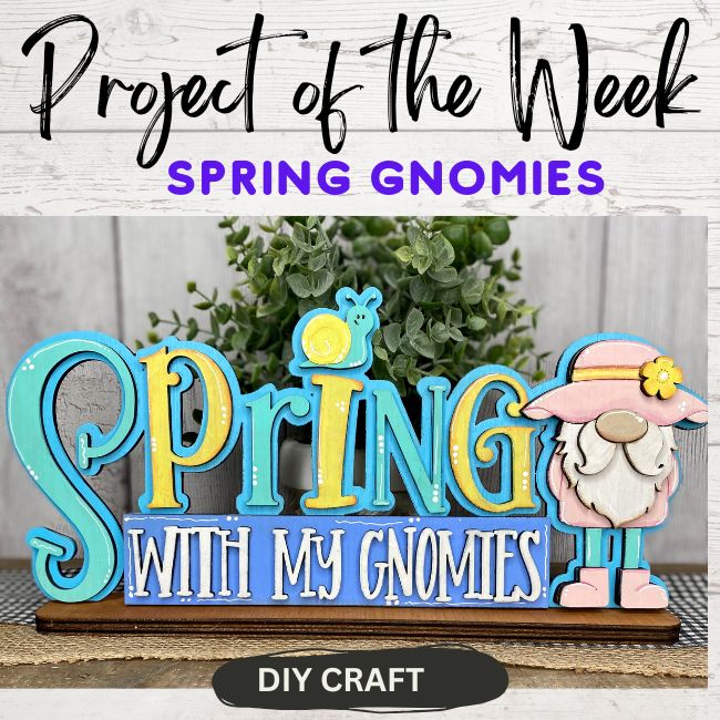 Wood Spring Gnomies Shelf Sitter Craft Kit