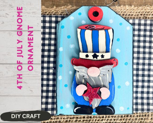 4th of July Gnome Ornament DIY Ornament Craft