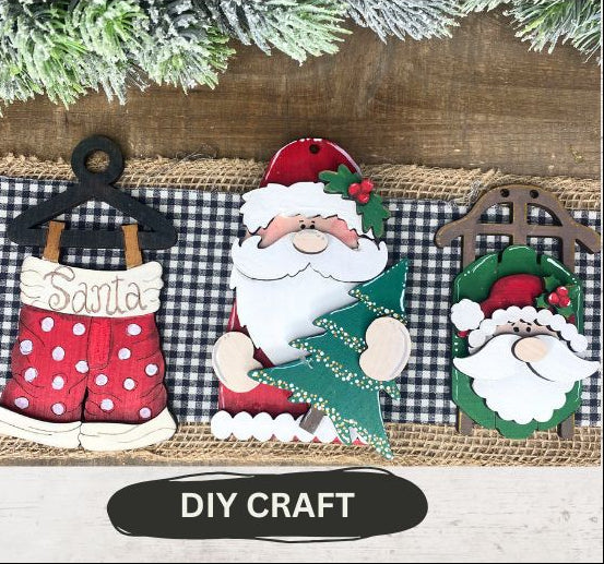 Santa’s Undies Winter Ornament DIY Craft: set of 3