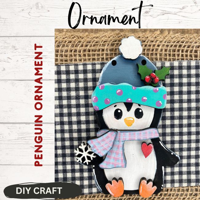 Cozy Penguin Winter Ornament  DIY Craft