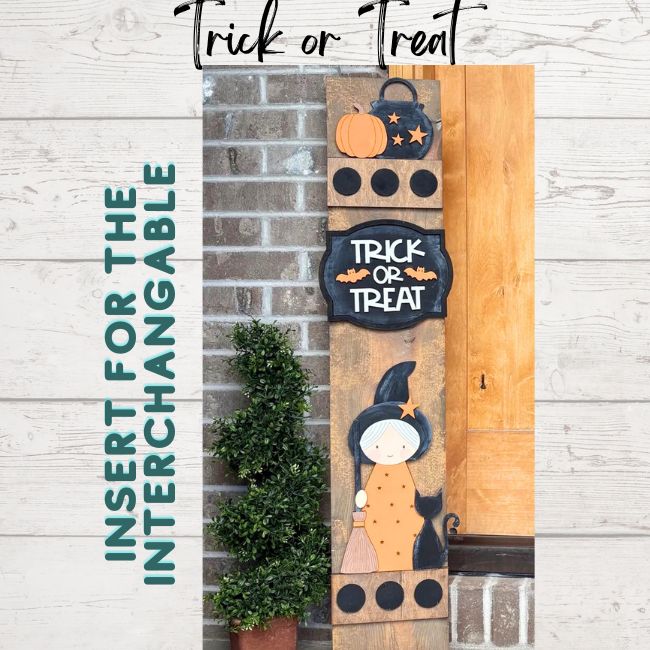 Trick or Treat Halloween Interchangeable Porch Leaner Kit ***3D Kit only***
