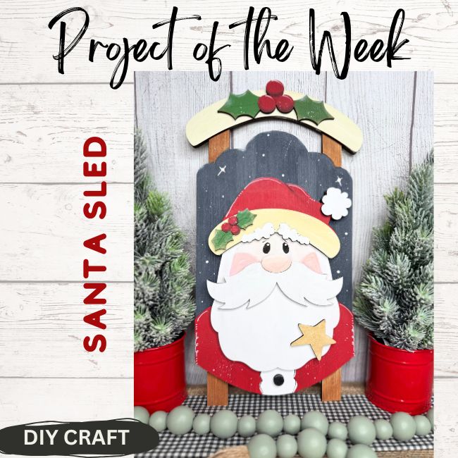 Santa's Sled Shelf Sitter Craft Kit
