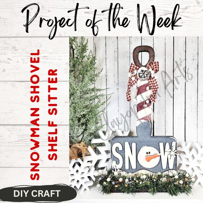 Snowman Shovel Shelf Sitter Craft Kit