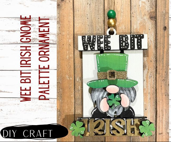 Wee Bit Irish Gnome Palette Spring Ornament