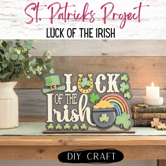 Luck of the Irish Shop Shelf Sitter  Craft Kit
