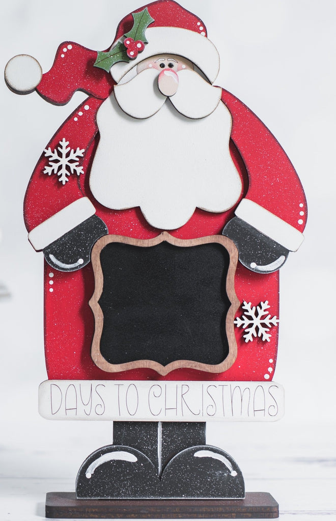 Countdown Santa Wood DIY Shelf Leaner Paint Kit: