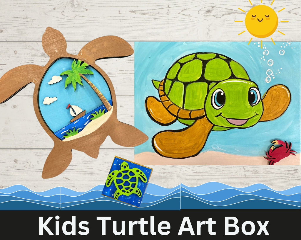 Kids Turtle Collection 3-Piece Paint Kit: