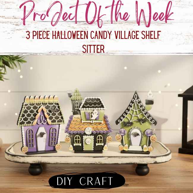 Halloween Candy Village DIY Wood Craft Kit