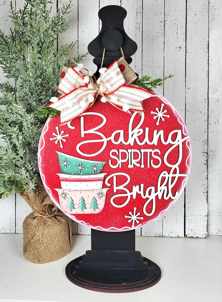 Baking Spirits Bright 3D DIY Sign for Spindle Stand