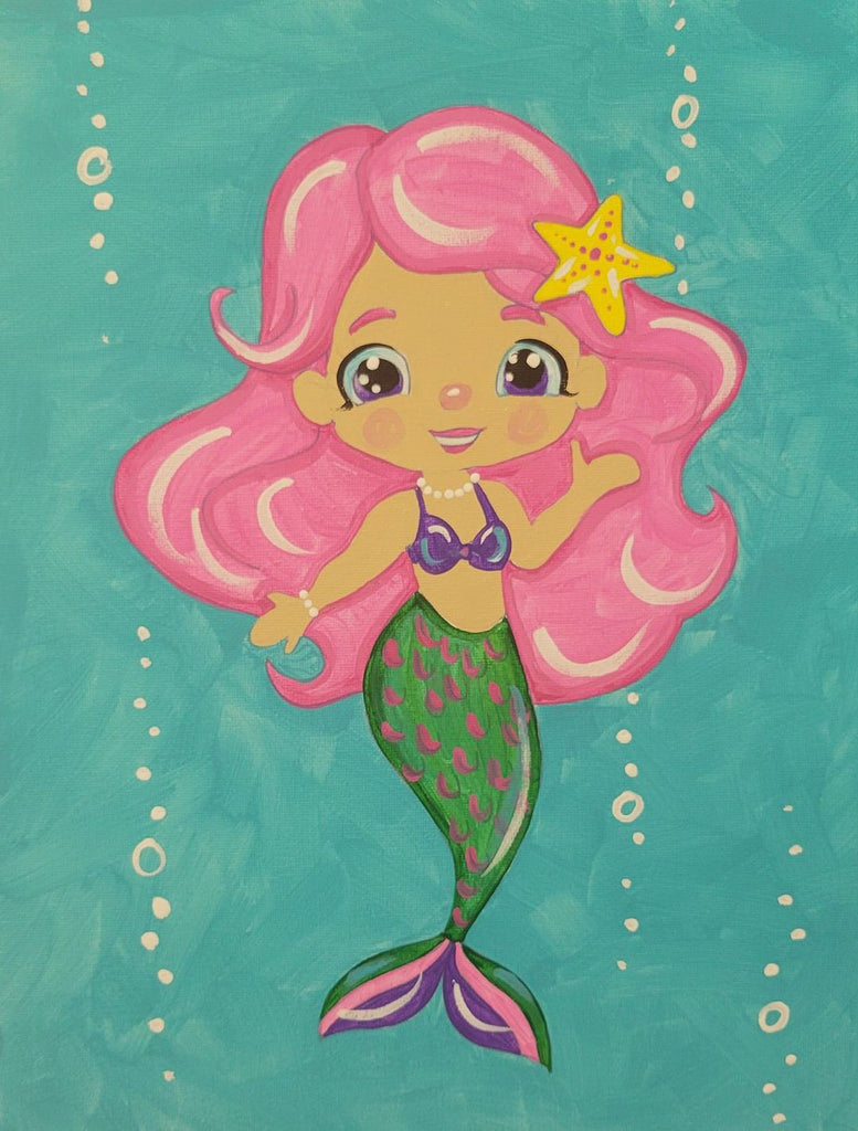 Mermaid Canvas Kids Paint Kit