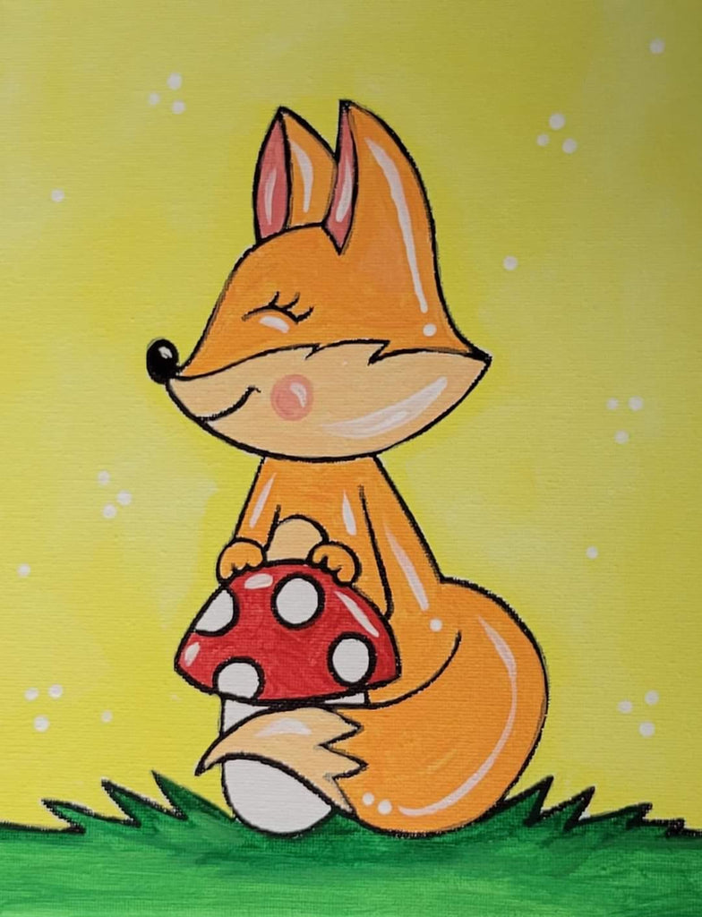 Cutie Fox Canvas Kids Paint Kit