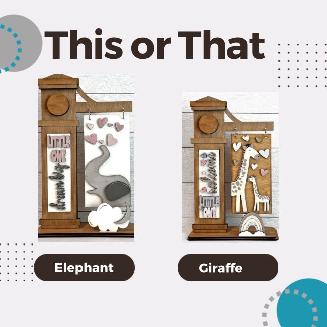 Elephant Dream Big Little One DIY Wood Insert Kit for the Arm Stand: I ...