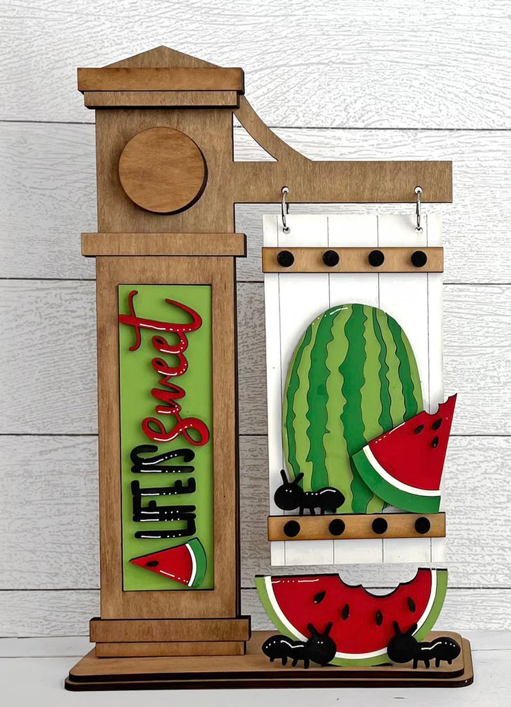 3D   Life is sweet watermelon DIY Wood Insert Kit for the Arm Stand: Insert Only