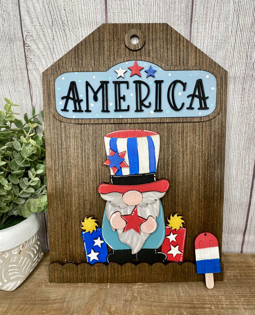America Gnome DIY Wood Insert Kit for the Giant Gift Tag: Insert Only