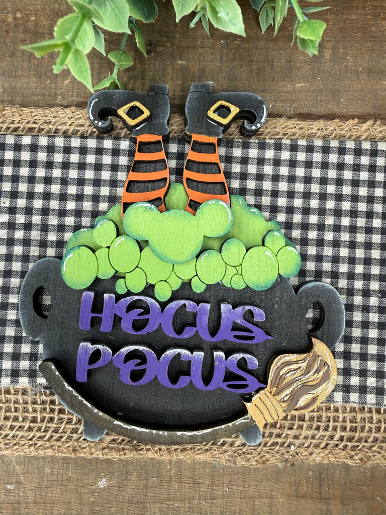 Hocus Pocus Halloween Wood Fall Ornament DIY Craft Kit
