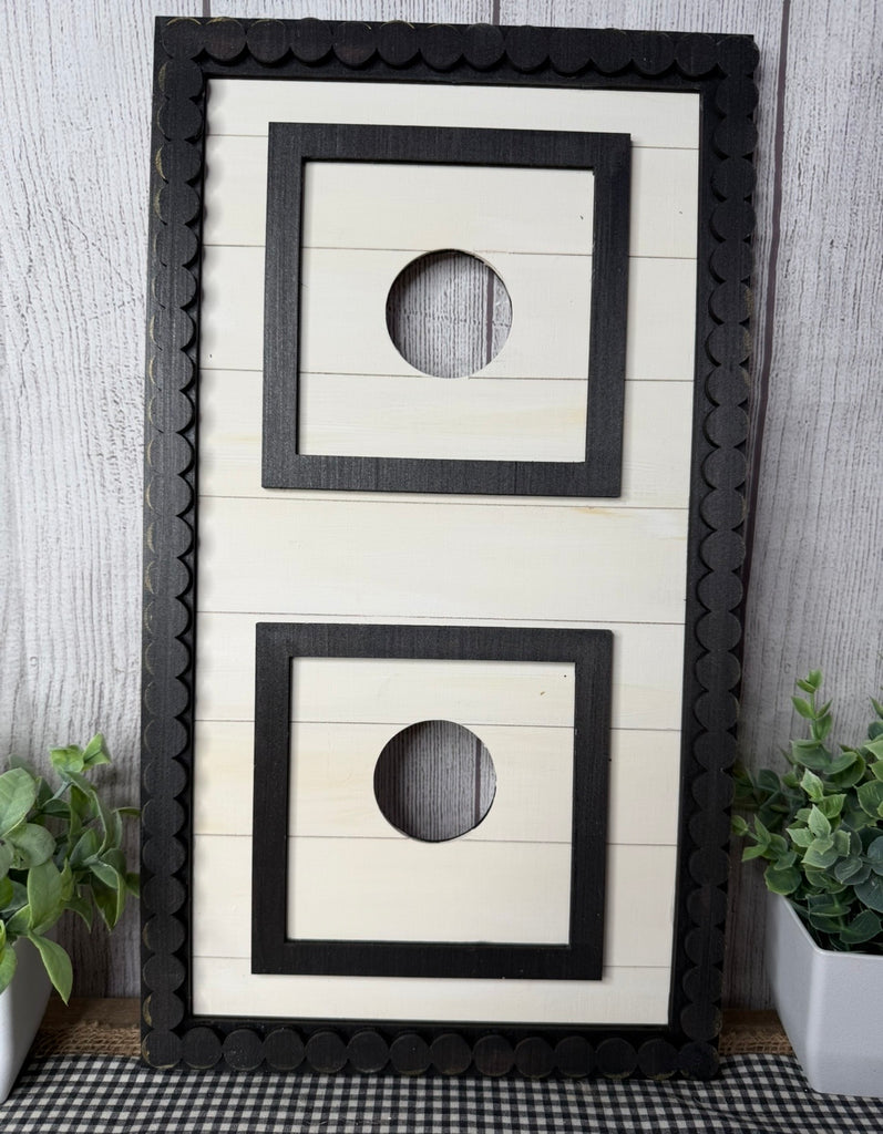 Beaded Farmhouse Ladder Leaner Counter Top Interchangeable Decor DIY Craft