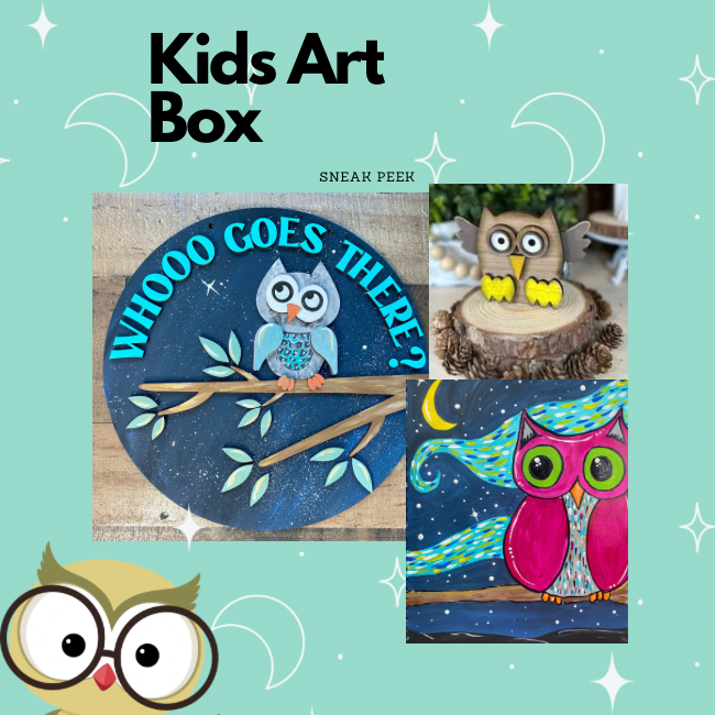 Kids Owl Collection 3-Piece Paint Kit:
