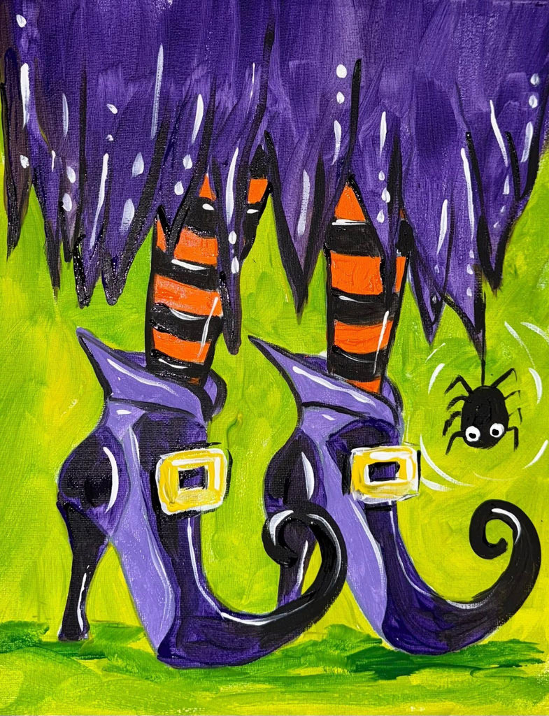 Witch Legs Canvas Paint Kit