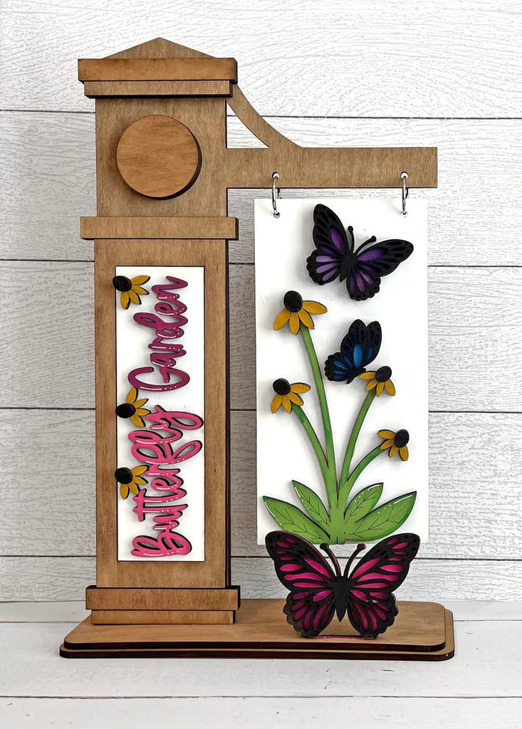 3D  Butterfly  DIY Wood Insert Kit for the Arm Stand: Insert Only