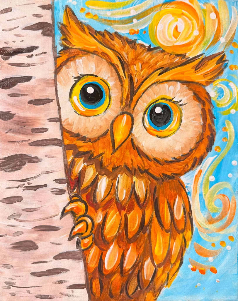 Curious Owl Canvas Paint Kit