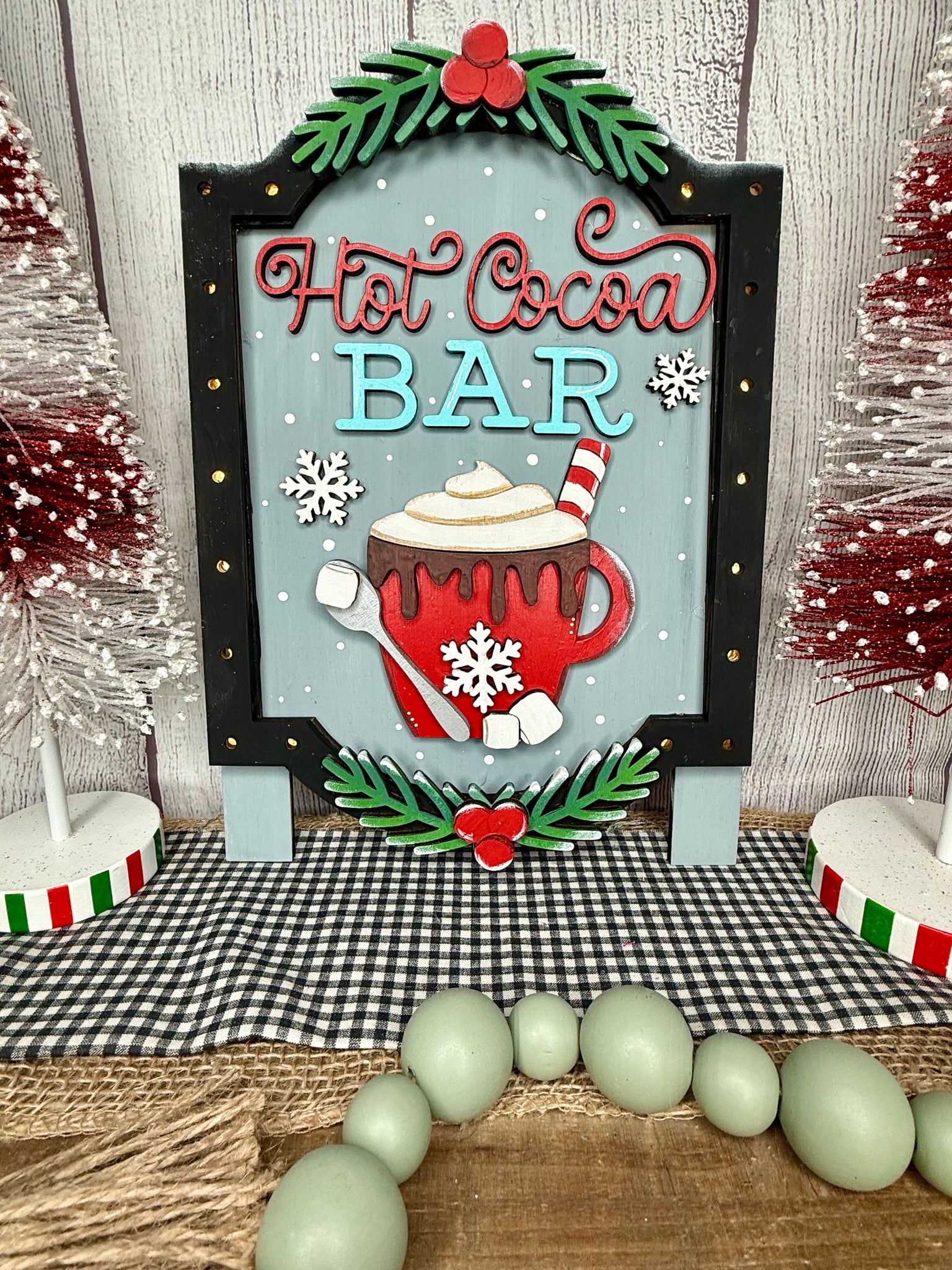 LIght Up Hot Cocoa Sign Craft Kit – Clayopatra Arts