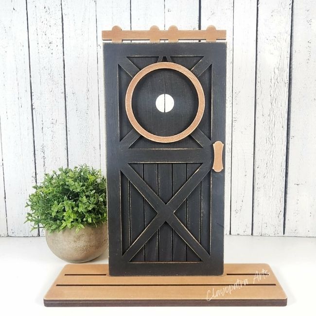 Porch Door Base Shelf Sitter: Double Sided