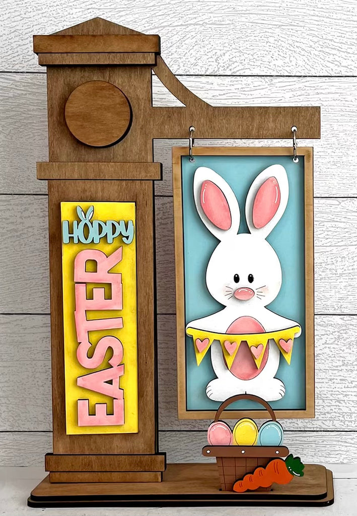 Hoppy Easter Bunny DIY Wood Insert Kit for the Arm Stand: Insert Only