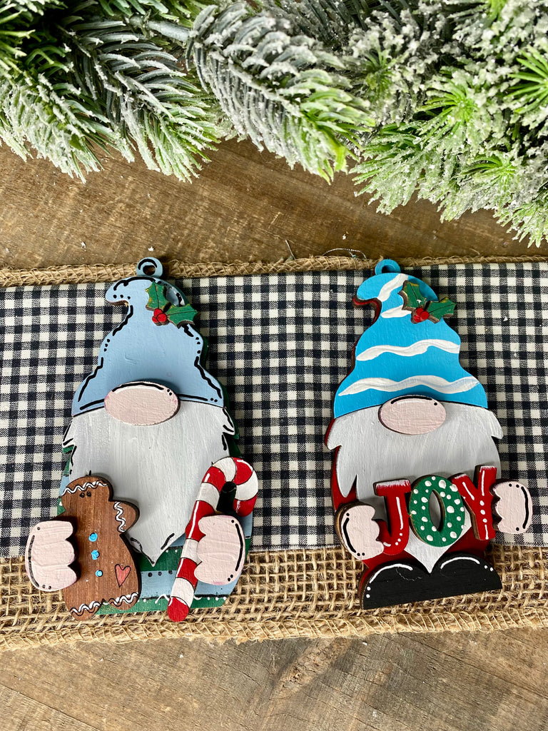 Wood Blank Ornament Set: set of 2 Danta Gnomes