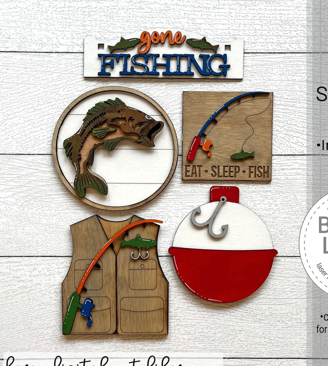 Fishing: DIY Wood Insert Kit: Shelf Sitter Insert Only for wagon and b ...