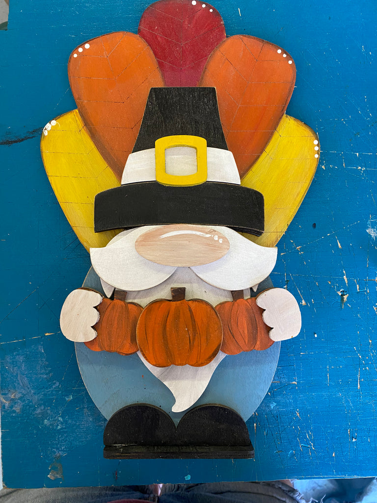 Thanksgiving Gnomie DIY Wood Artsy Kit: