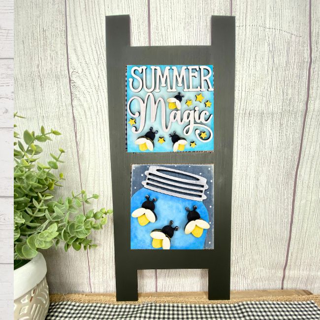 Mason Jar and Fireflies Tile Kit for the Ladder: Insert Only