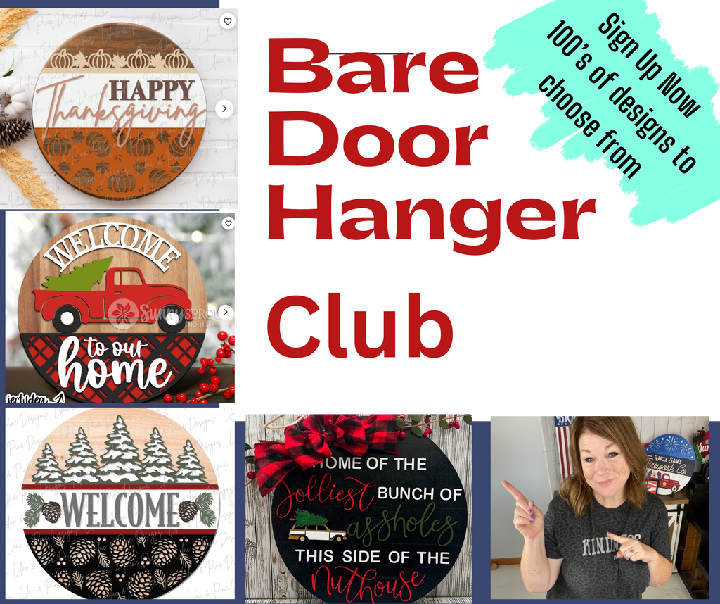 Bi-Monthly Bare Door Hanger Club: Open for New Members