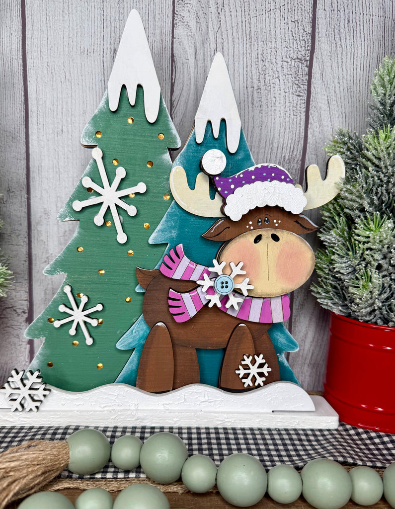 LIght UP Moose Shelf Sitter Craft Kit
