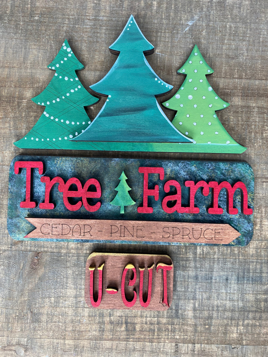 DiY Tree Farm Insert for the Double Sided Truck or Bread Board ...