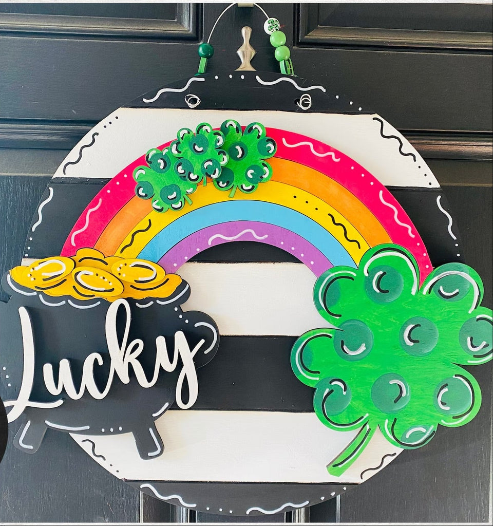 12 or 18" DIY 3D Wood Shamrock truck Back Door Hanger Blank