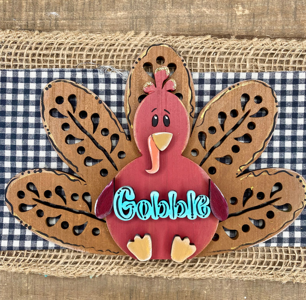 Thanksgiving Turkey Gobble Fall Ornament DIY Ornament Craft