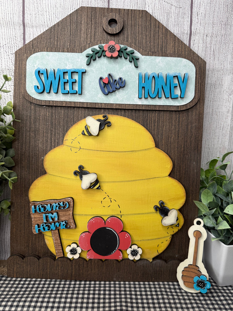 Sweet Like Honey  DIY Wood Insert Kit for the Giant Gift Tag: Insert Only