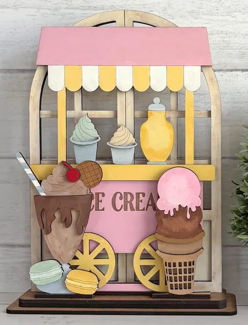 Ice cream Stand Insert For Window Shelf Sitter  DIY Wood Insert Kit: Insert Only