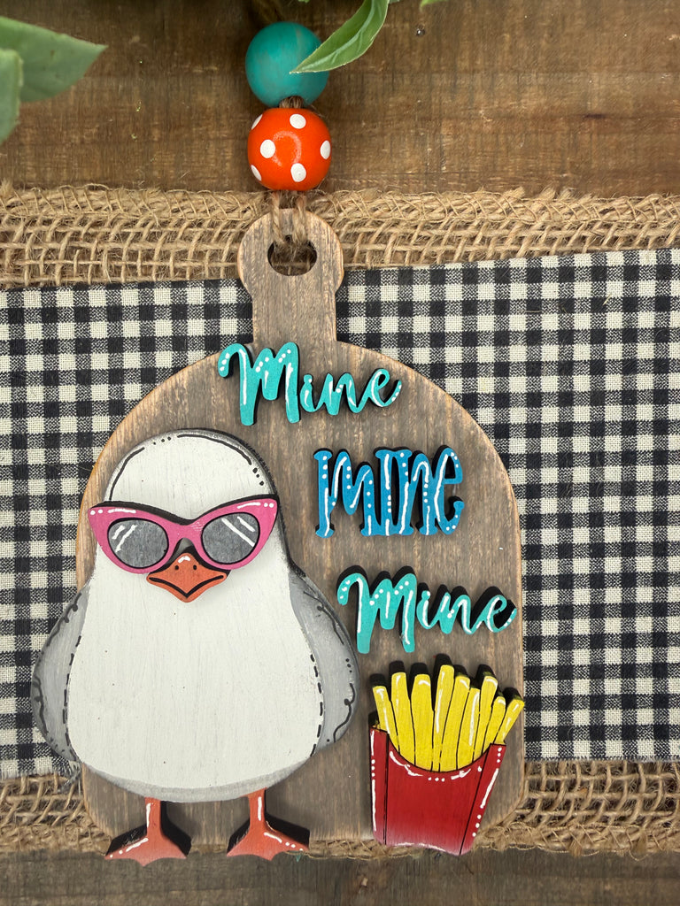 Seagull and French Fry Farmhouse Decor Snarky Anytime Ornament