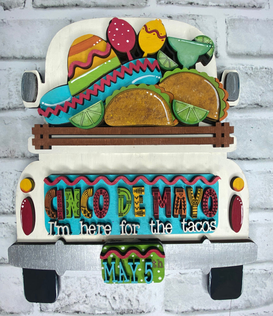 3D DIY Cinco De Mayo  Insert for Double Sided Truck or Bread Board: Insert Only