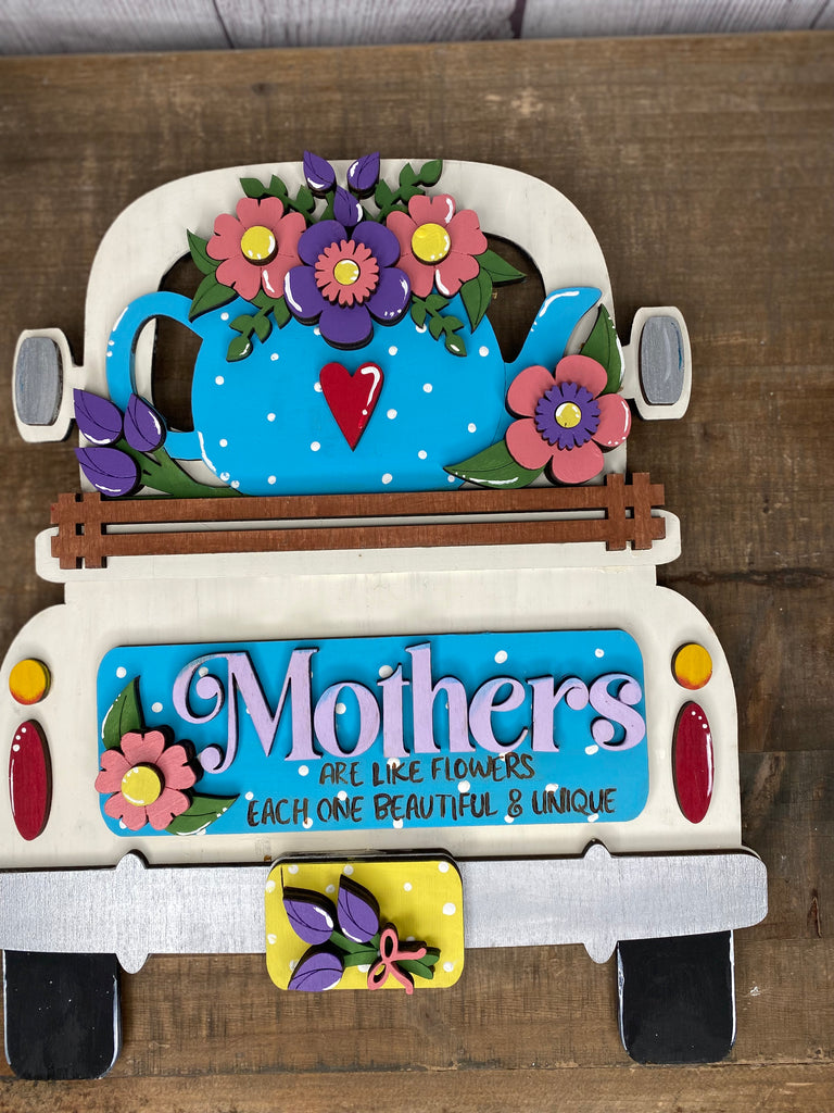 3D DIY Mothers Day Insert for Double Sided Truck or Bread Board: Insert Only